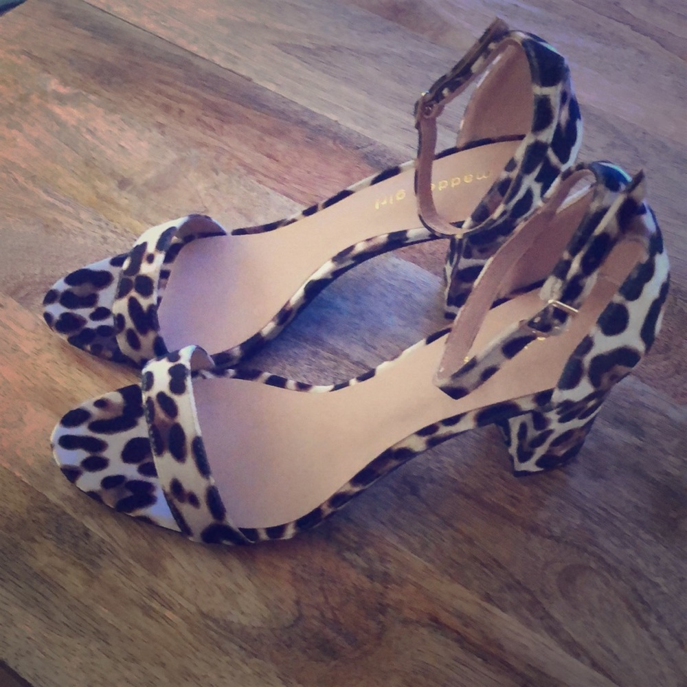 Madden girl size 11 leopard print platforms